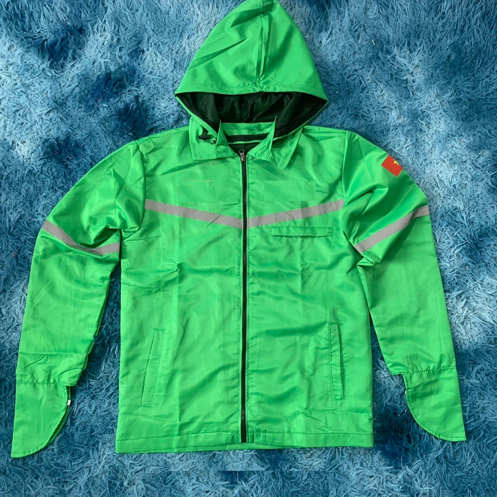 Áo khoác gió b ráp phản quang 2 mặt