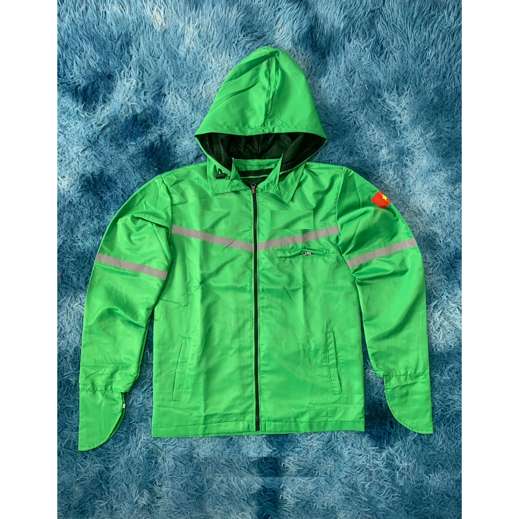 Áo khoác gió b ráp phản quang 2 mặt