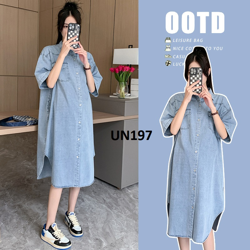 Váy jean bầu dáng suông mới về hàng nhập khẩu cao cấp