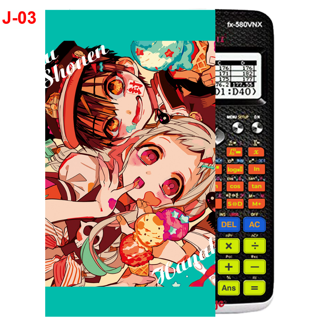 Decal - hình dán Máy tính CASIO fx570, fx580, ...Jinbaku Shounen Hanako-Kun