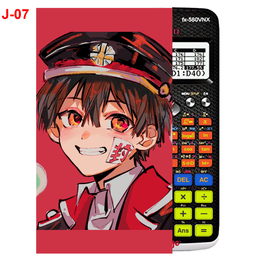 Decal - hình dán Máy tính CASIO fx570, fx580, ...Jinbaku Shounen Hanako-Kun