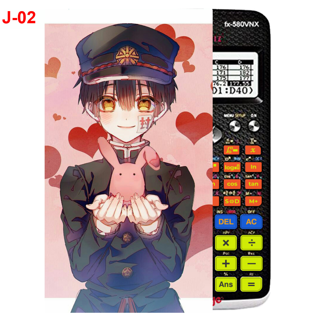 Decal - hình dán Máy tính CASIO fx570, fx580, ...Jinbaku Shounen Hanako-Kun