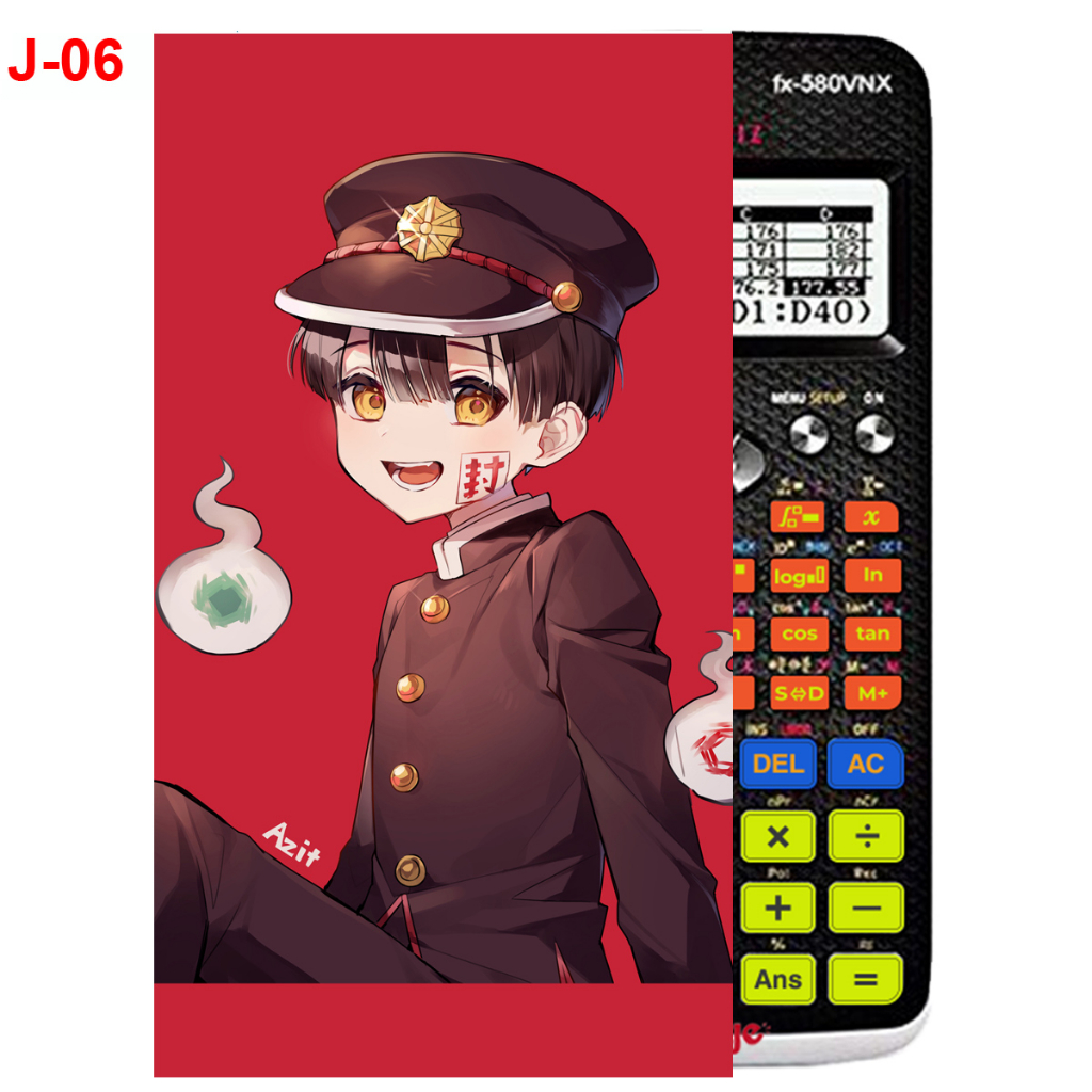 Decal - hình dán Máy tính CASIO fx570, fx580, ...Jinbaku Shounen Hanako-Kun