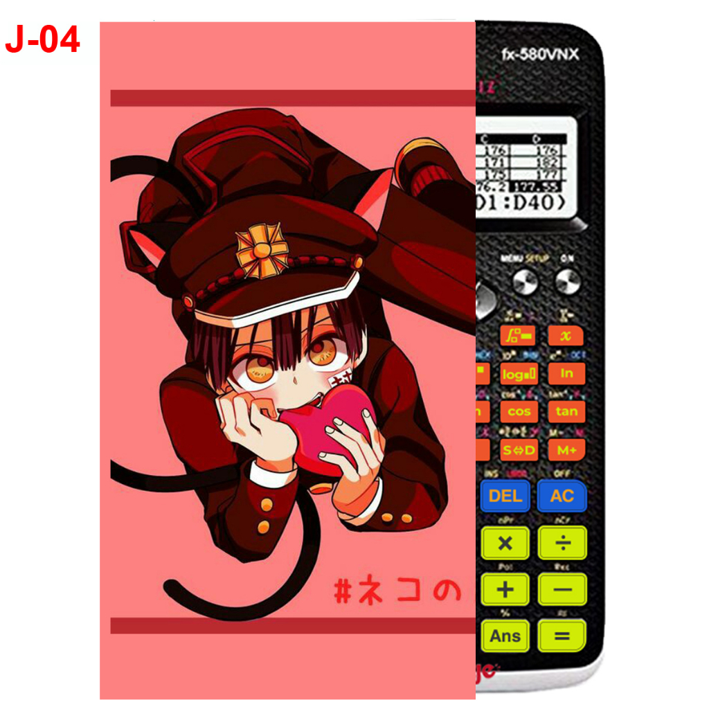 Decal - hình dán Máy tính CASIO fx570, fx580, ...Jinbaku Shounen Hanako-Kun