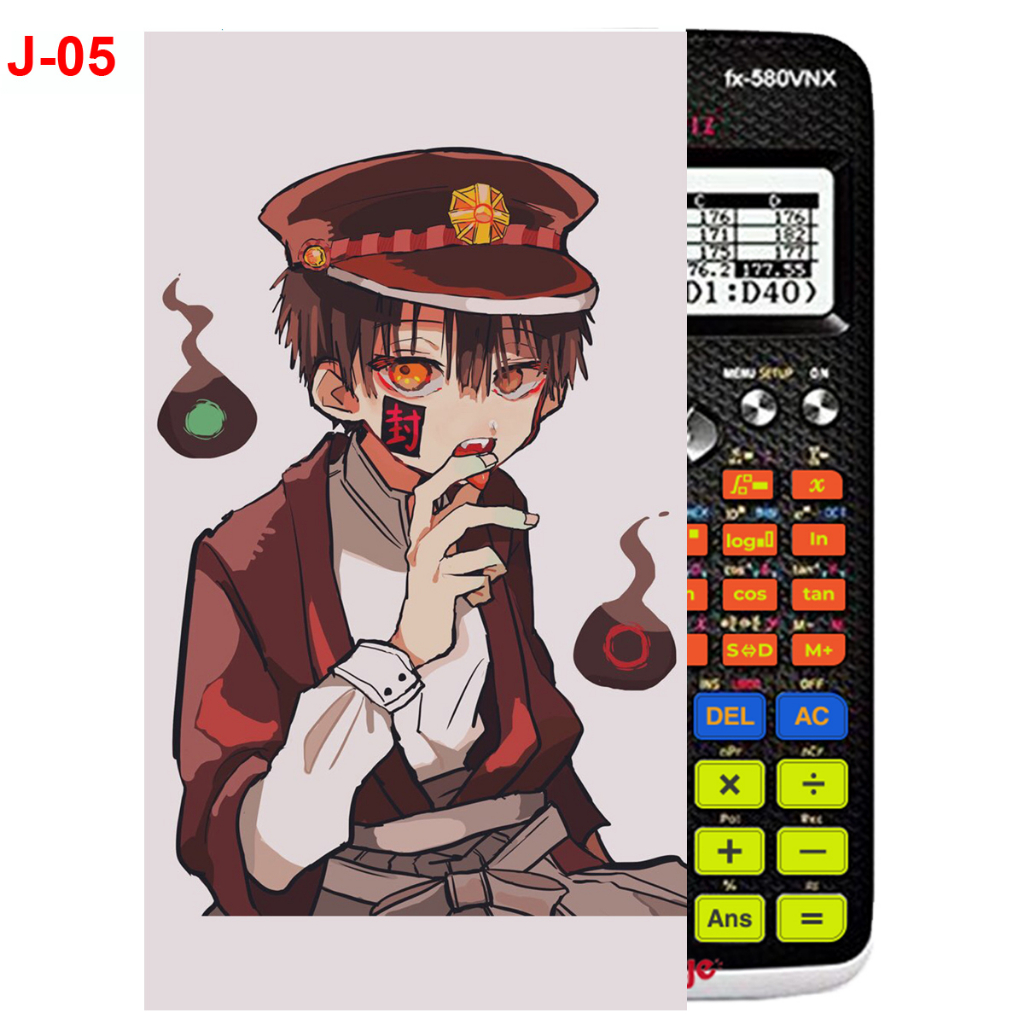 Decal - hình dán Máy tính CASIO fx570, fx580, ...Jinbaku Shounen Hanako-Kun