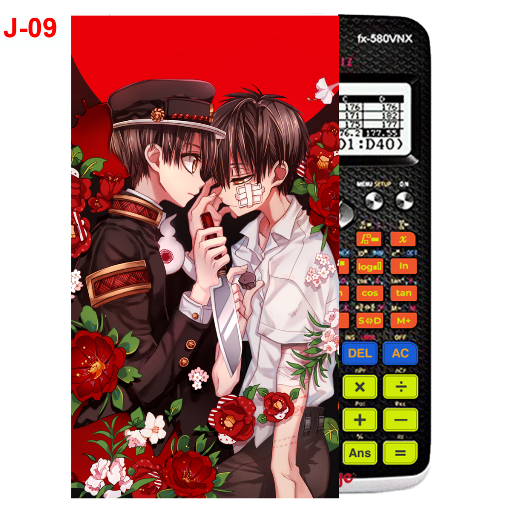 Decal - hình dán Máy tính CASIO fx570, fx580, ...Jinbaku Shounen Hanako-Kun