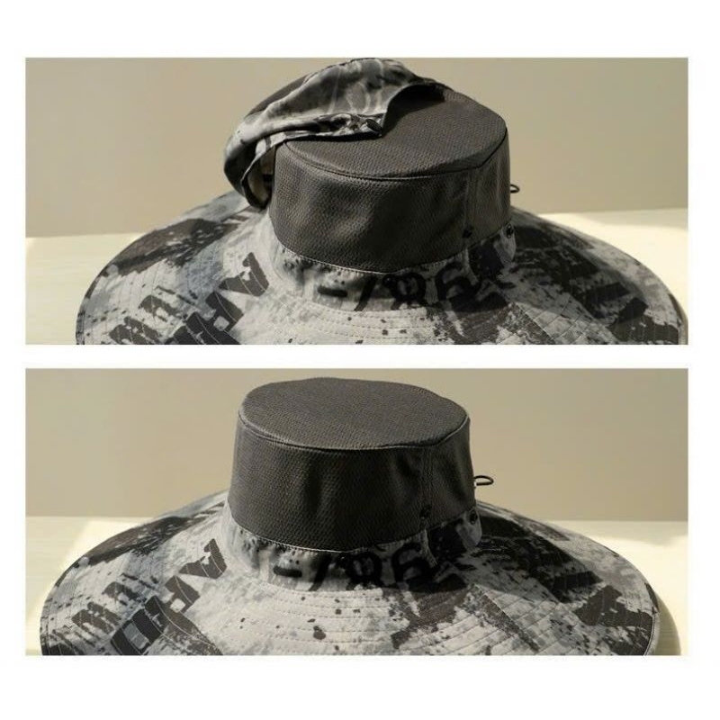 Mũ Chống Nắng Rộng Vành Không Thấm Nước Nhanh Khô Tiện Lợi Cho Nam Q.ng