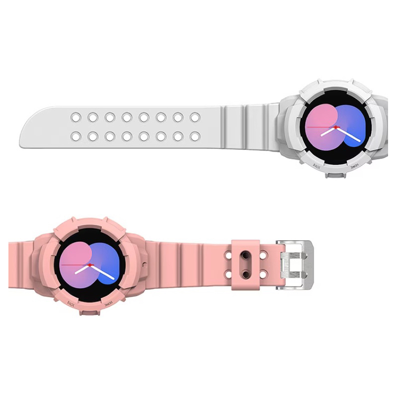 Chính hãng-Bộ ốp và dây đeo thời trang mặt 40/44mm cho đồng hồ Samsung Galaxy Watch4 và Watch5