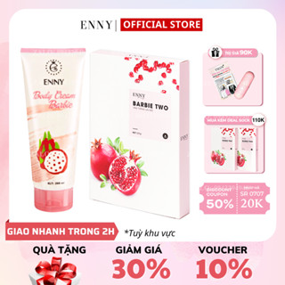 Bộ Dưỡng Trắng Da Combo Barbie ENNY Gồm Tắm Trắng Barbie Lựu Đỏ Và Kem Dưỡng Body Barbie 150 Gram