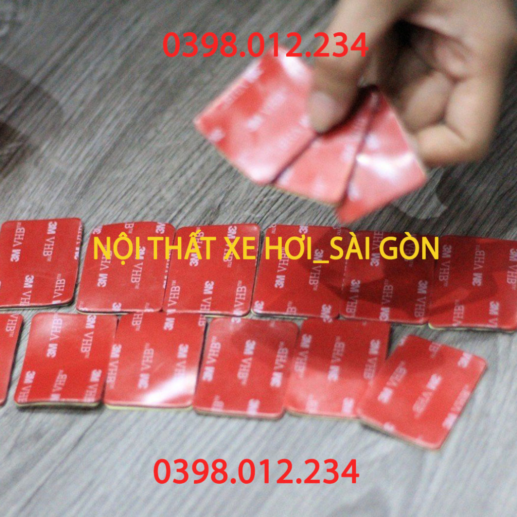 Băng dính keo 3M chuyên dụng dán cố định chống xô lệch cho thảm taplo và đồ trang trí xe hơi