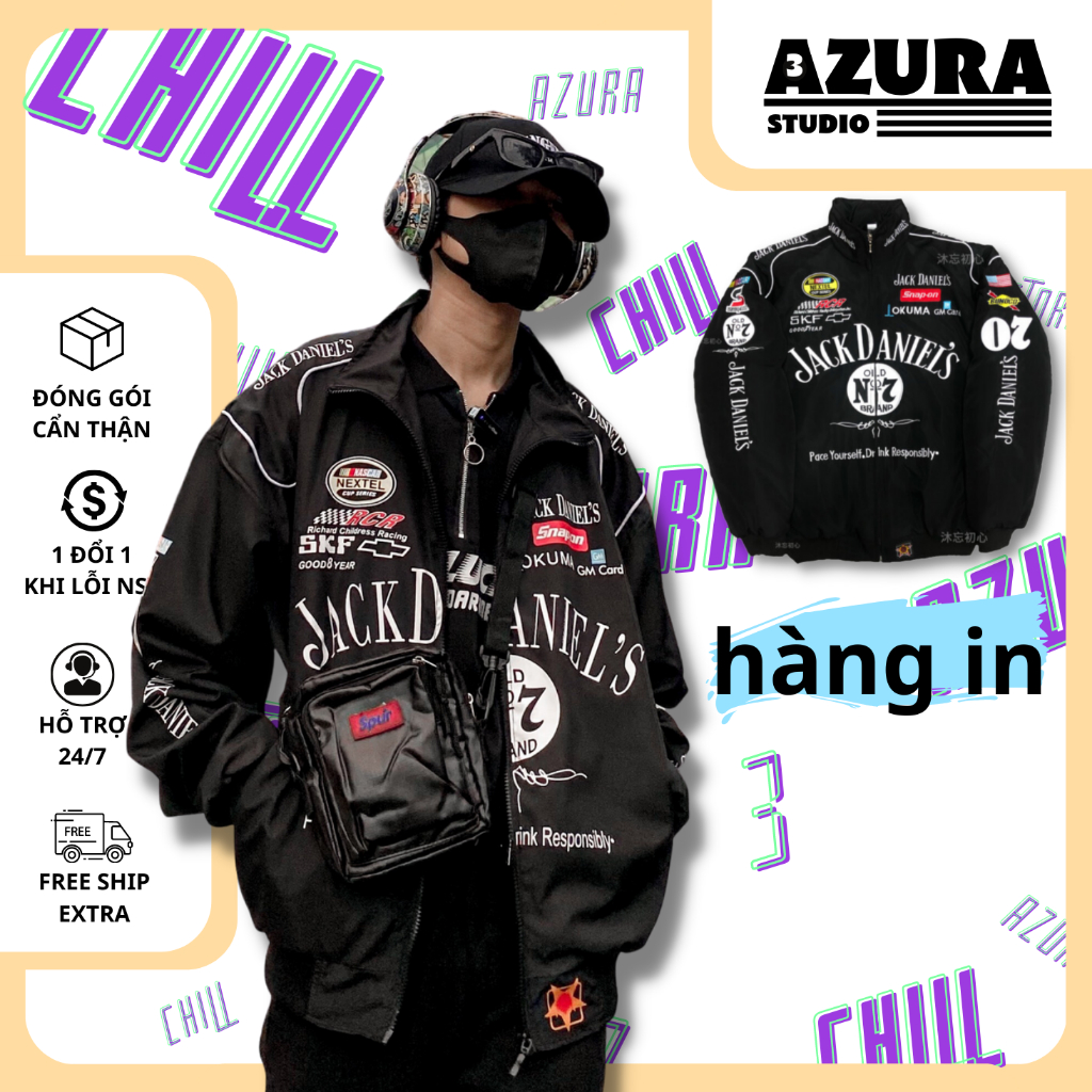 Áo Khoác JackDaniels Racing Jacket - Azura Store