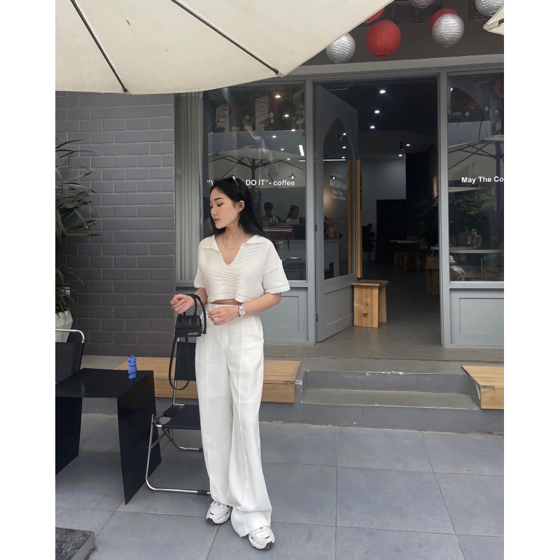 Croptop len dệt