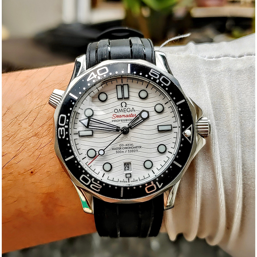 Đồng hồ Nam Omga 007 cơ automic máy nhật  size 40mm dây kim loại màu xanh biển, đen