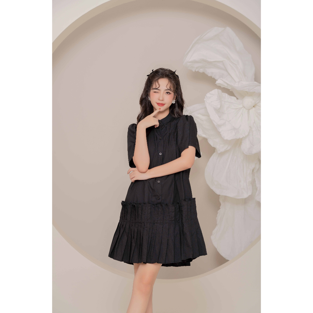 Váy Đầm Babydoll Lily Dress LAYE Dáng Chữ A Vải Sợi Tre Cao Cấp