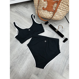 SÉT BIKINI ĐEN VIỀN TRẮNG