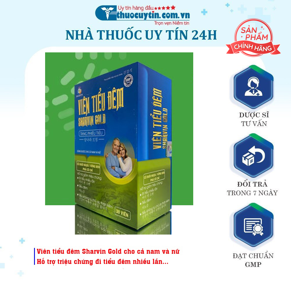 [CHÍNH HÃNG] Viên tiểu đêm Sharvin Gold cho cả nam và nữ