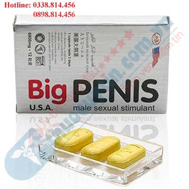 Viên uống Big Penis 6800mg dành cho nam giới