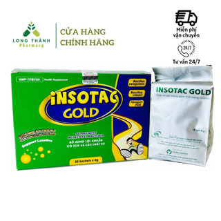 Thực phẩm bổ sung chất xơ Insotac Gold - bổ sung lợi khuẩn, giúp nhuận tràng, hỗ trợ giảm táo bón