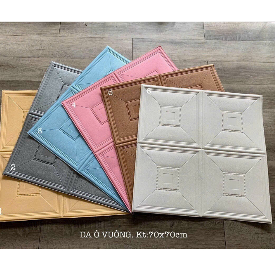 XỐP DÁN TƯỜNG GIẢ DA 3D CAO CẤP CÁCH NHIỆT CÁCH ÂM