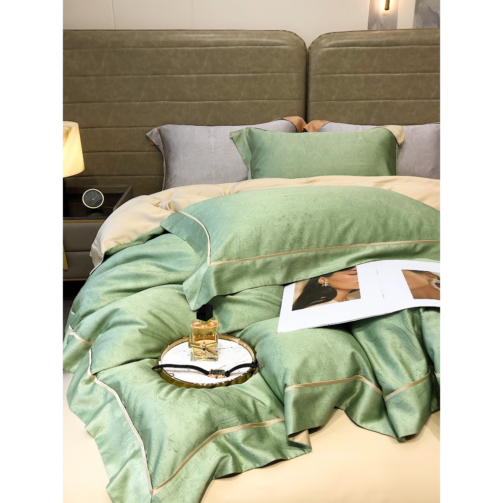 Bộ Chăn Ga Gối 100% Lụa Tencel Đủ Kích Thước Giường , Drap Mền Siêu Mát CA Bedding Decor