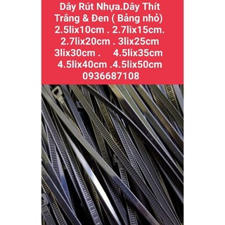 Dây rút nhựa dây thít nhựa 5x40cm và 8x40cm bảng nhỏ bảng lớn
