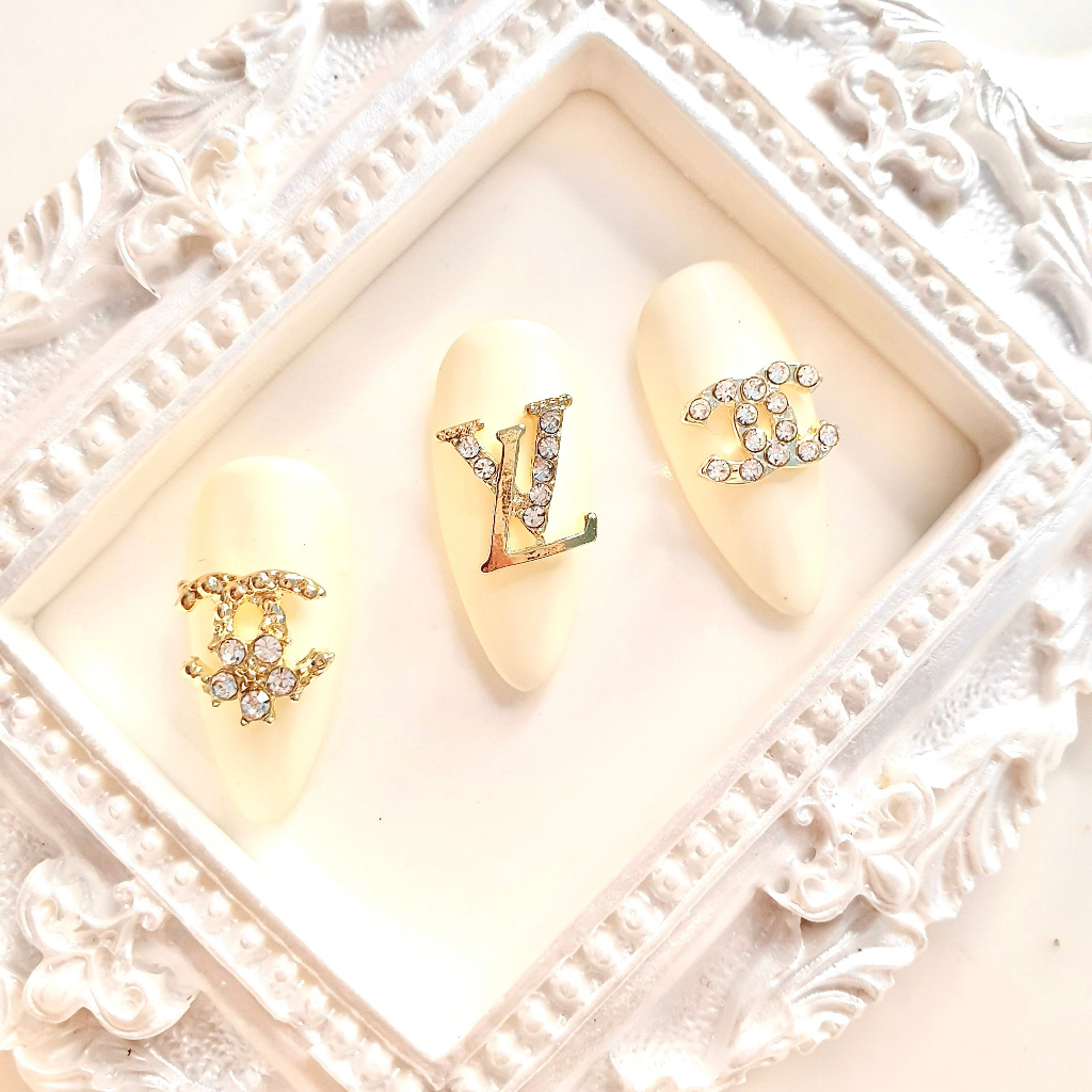 Charm logo thương hiệu charm nail charm đá gắn móng đính móng trang trí móng tay nghệ thuật  Jewelry