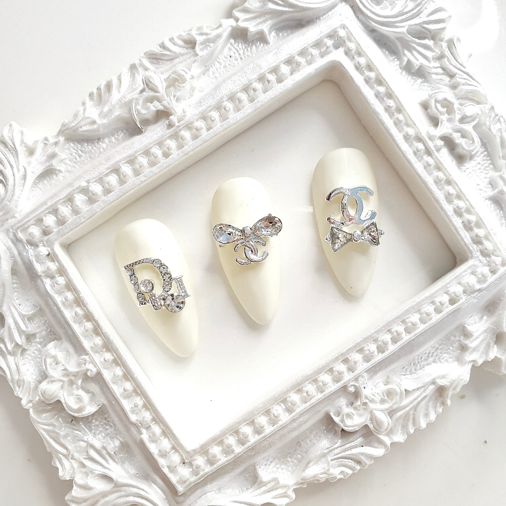 Charm logo thương hiệu charm nail charm đá gắn móng đính móng trang trí móng tay nghệ thuật  Jewelry