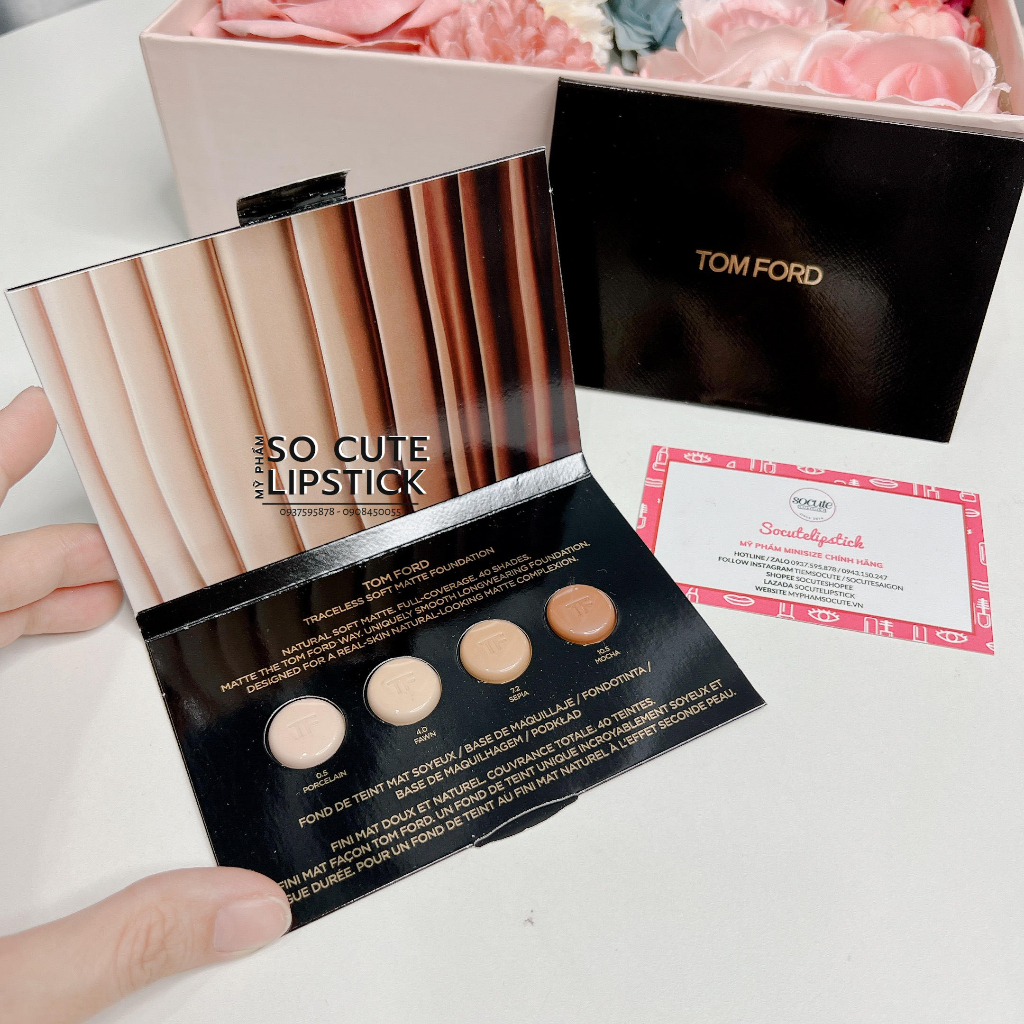 Sample Kem Nền TOM FORD Traceless Soft Matte Foundation Sample Card