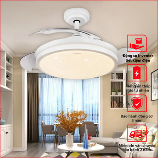 Đèn quạt phù hợp màu Philips phòng khách phòng ngủ phòng ăn, đèn quạt trần phòng