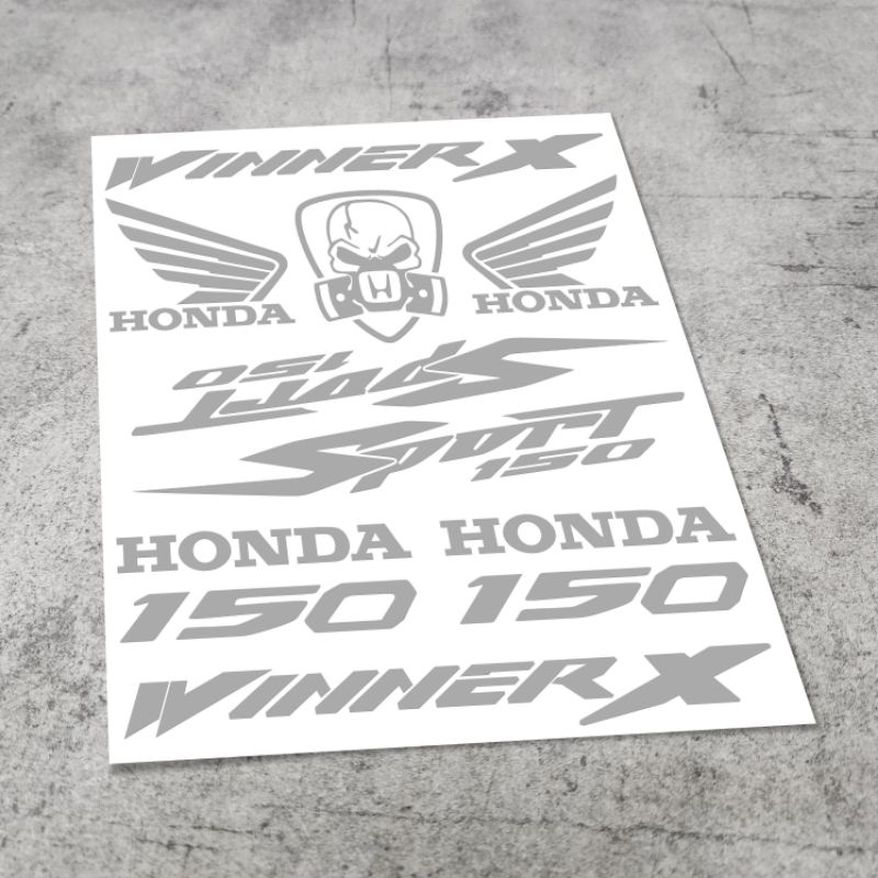 1 BỘ TEM DECAL  ĐỊNH HÌNH WINNER X-V3 DÁN XE MÁY HONDA WINNER X V3   PHONG CÁCH THỂ THAO