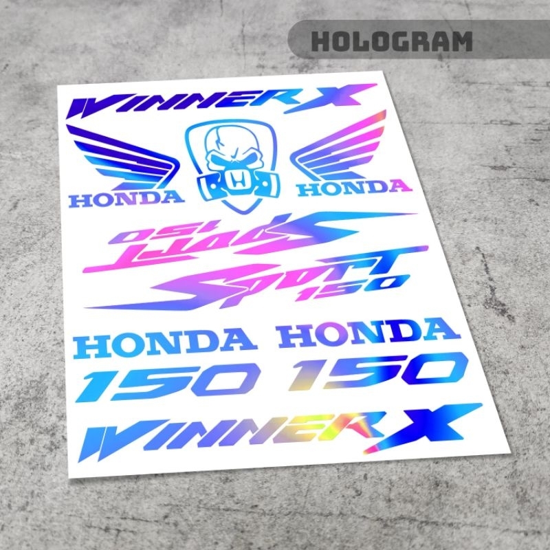 1 BỘ TEM DECAL  ĐỊNH HÌNH WINNER X-V3 DÁN XE MÁY HONDA WINNER X V3   PHONG CÁCH THỂ THAO