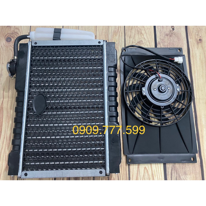 Két nước + quạt gió xe ba bánh - ba gác