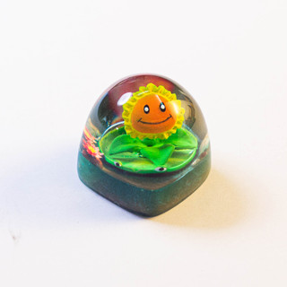 Keycap Artisan - Nút bàn phím cơ plants vs zombies ( Sunflower )