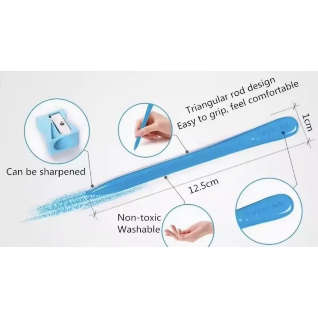 Lon Sáp Hữu Cơ Tự Nhiên Shif An Toàn Cho Bé, Không Dây Bẩn Tay