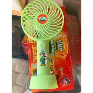 Quạt cầm tay kun có sạc, hàng km cho bé