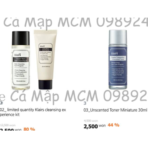 Dòng dưỡng Klairs mini