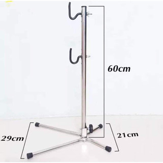 Chân chống xe đạp dựng bên 2 móc INOX