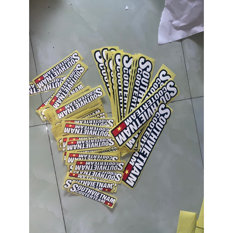 Tem dán xe máy Scooter team Việt Nam