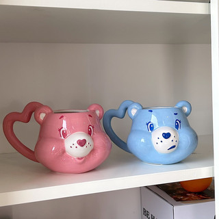 Ly sứ Care Bears hồng/xanh đáng yêu