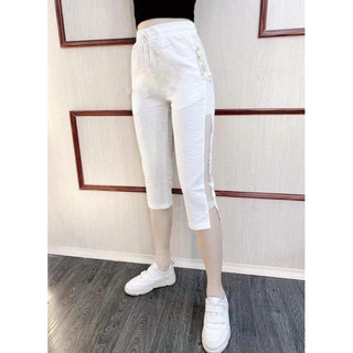 Quần ngố đũi phối lưới