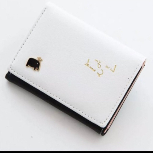 Ví nữ cầm tay hình chú voi love you so much siêu dễ thương phong cách hàn quốc