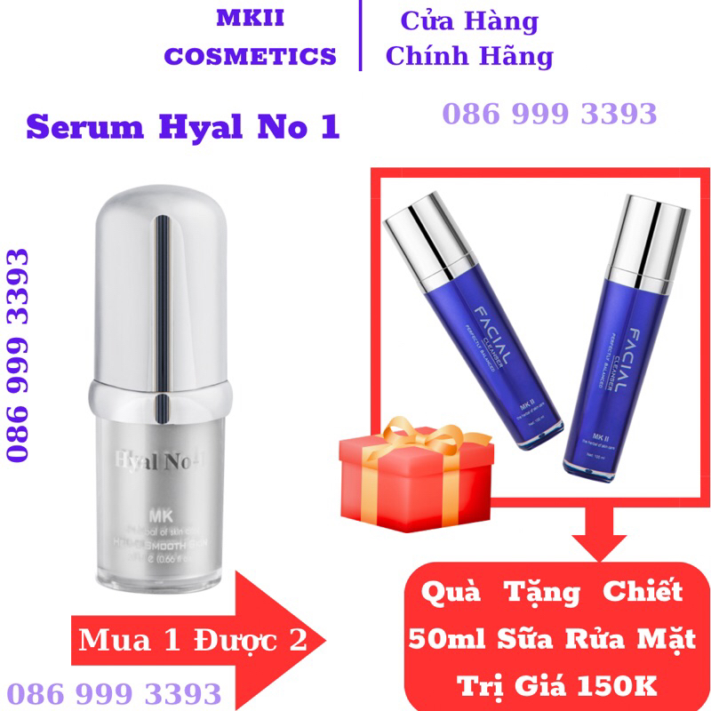 Serum HA3 Hyal No-1 căng bóng, trắng da, se khít lỗ chân lông MKII COSMETIC