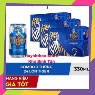 Combo 3 Thùng 24 lon bia Tiger 330ml