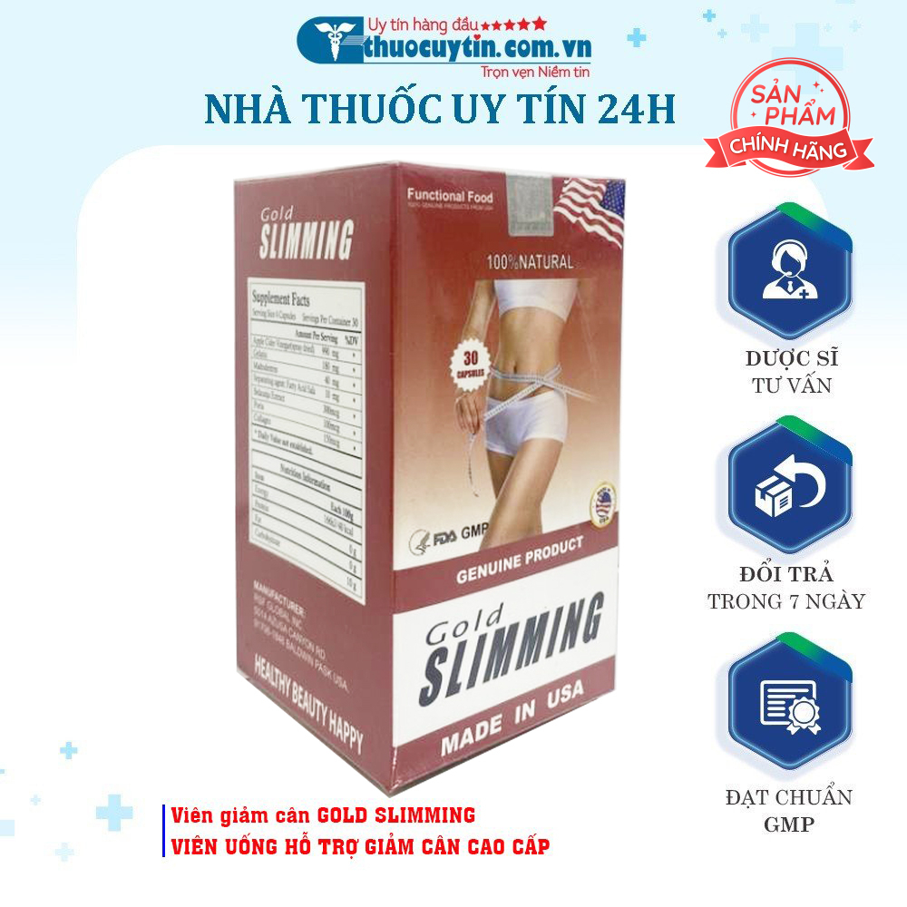 GOLD SLIMMING VIÊN UỐNG HỖ TRỢ GIẢM CÂN CAO CẤP CHÍNH HÃNG