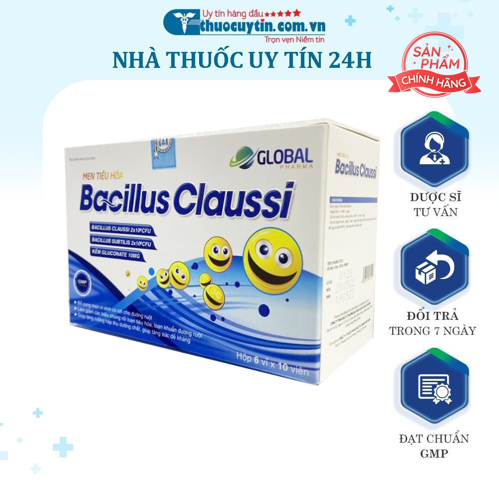 MEN TIÊU HÓA BACILLUS CLAUSSI CÂN BẰNG HỆ VI SINH ĐƯỜNG RUỘT