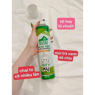Chai xịt đuổi chuột hương trà xanh hàng thái lan 300ml