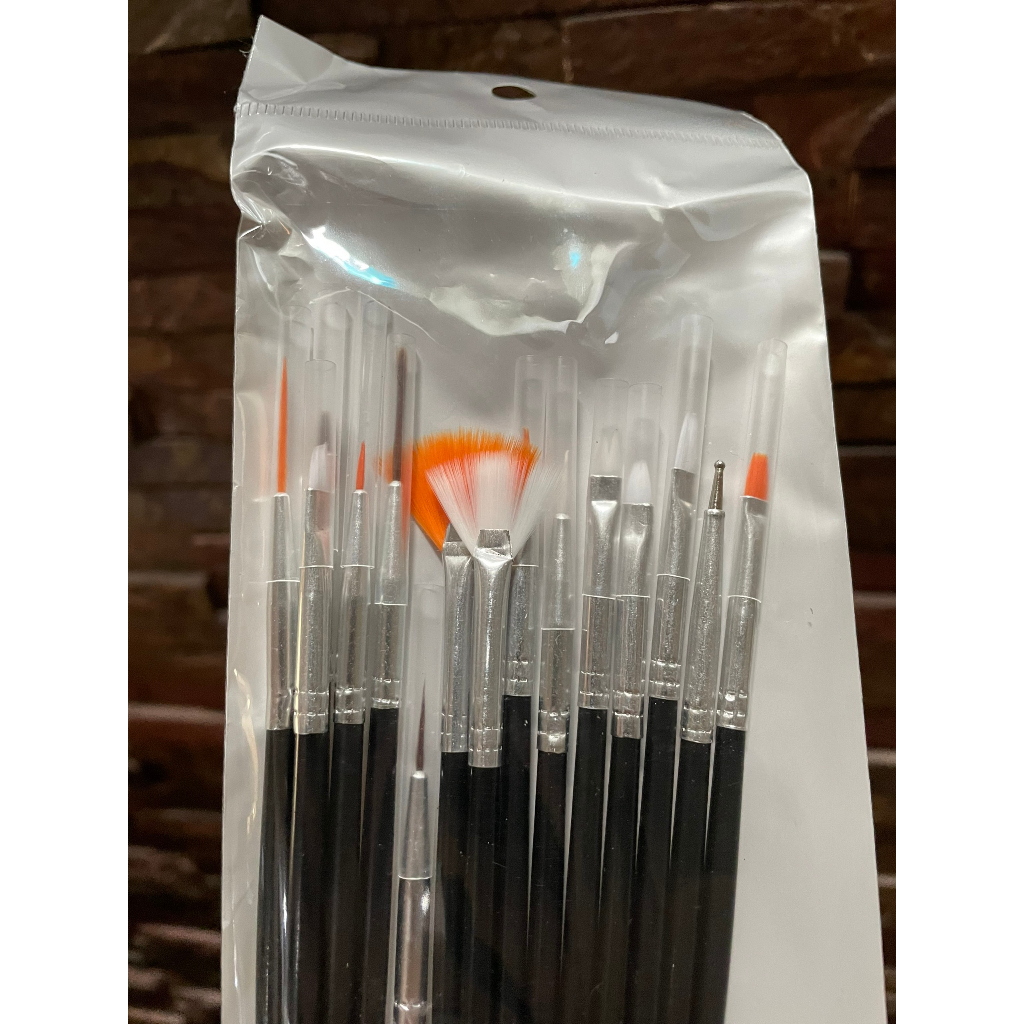 Bộ Cọ 15 Chiếc Trang Trí Móng Tay Chuyên Nghiệp - Set Cọ 15 Chiếc Chuyên Dụng Ngành Nail