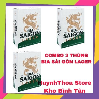 Combo 3 thùng 24 lon bia sài gòn lager 330ml