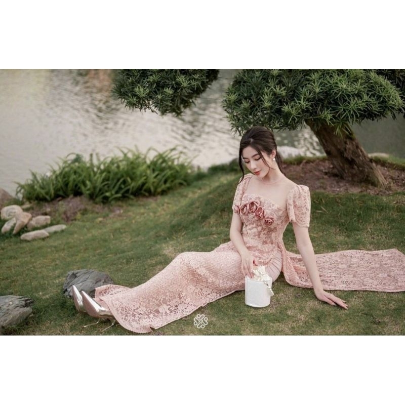 Áo dài Ren Louisa nàng thơ cao quý by Lucci.Design