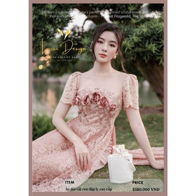 Áo dài Ren Louisa nàng thơ cao quý by Lucci.Design